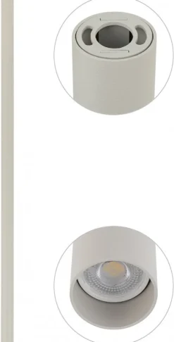 Oprawa Sufitowa FOURTY XL Szary 1xGU10 110cm
