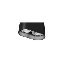 Oprawa Sufitowa OVAL Czarny 2xGU10 ES111