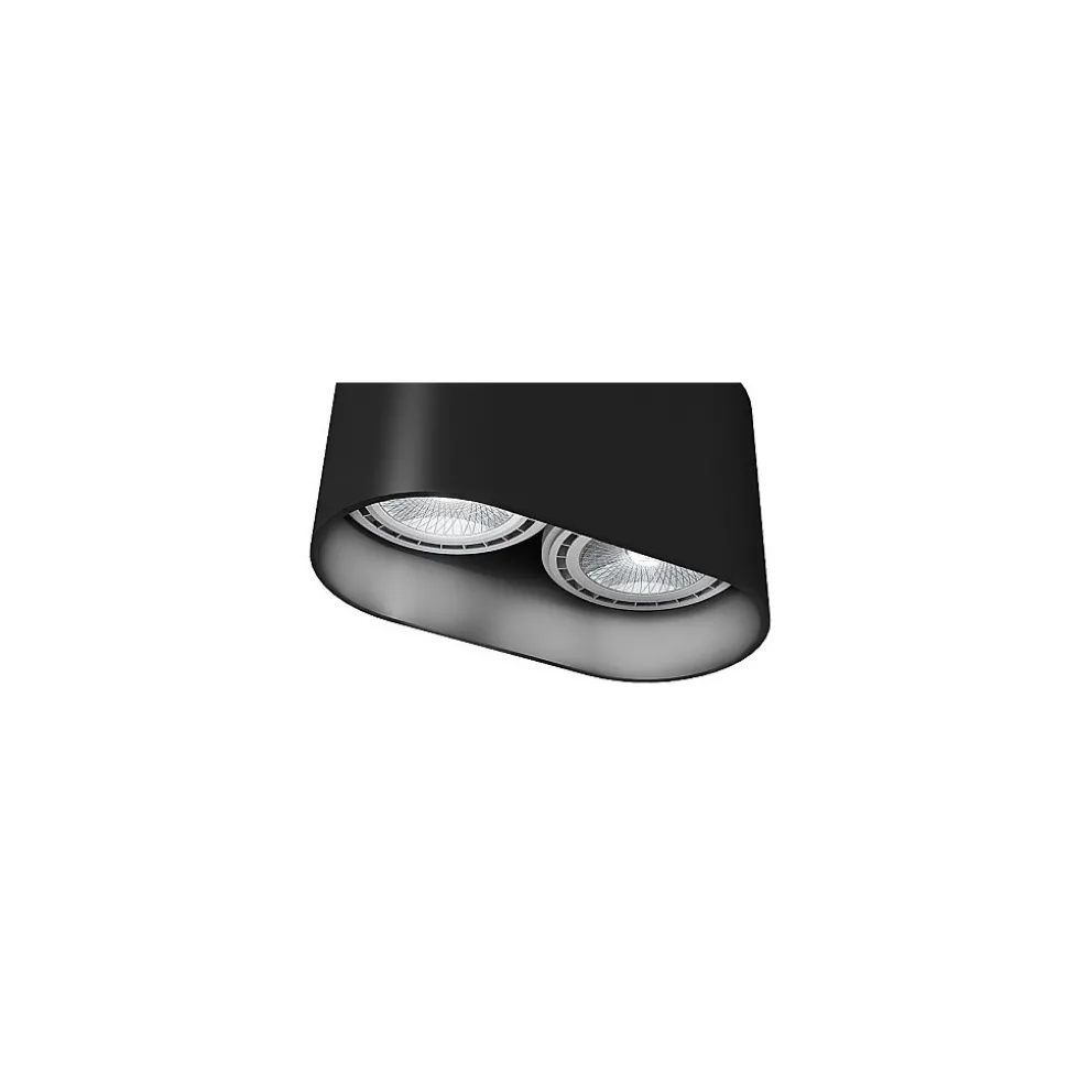 Oprawa Sufitowa OVAL Czarny 2xGU10 ES111