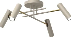 Oprawa Sufitowa Spot AXION Beżowy Złoty 4xGU10