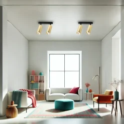 Oprawa sufitowa Spot MICA Złoty 2xGU10
