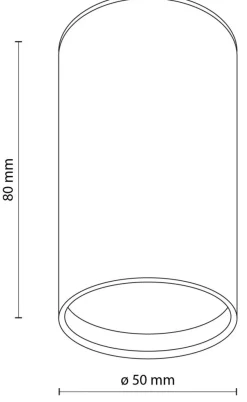 Oprawa Sufitowa TOP Mosiądz 1xGU10 8cm