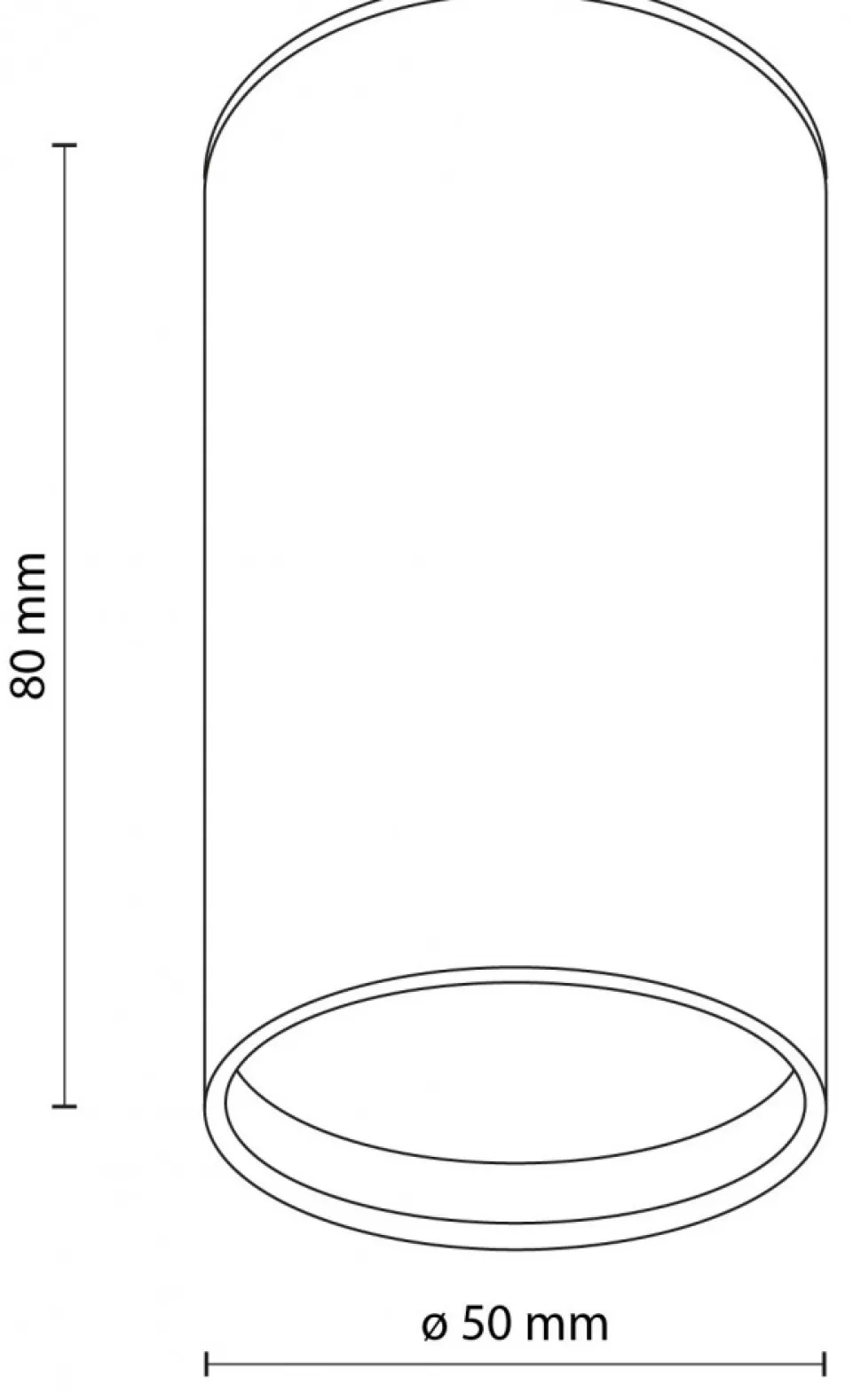 Oprawa Sufitowa TOP Mosiądz 1xGU10 8cm