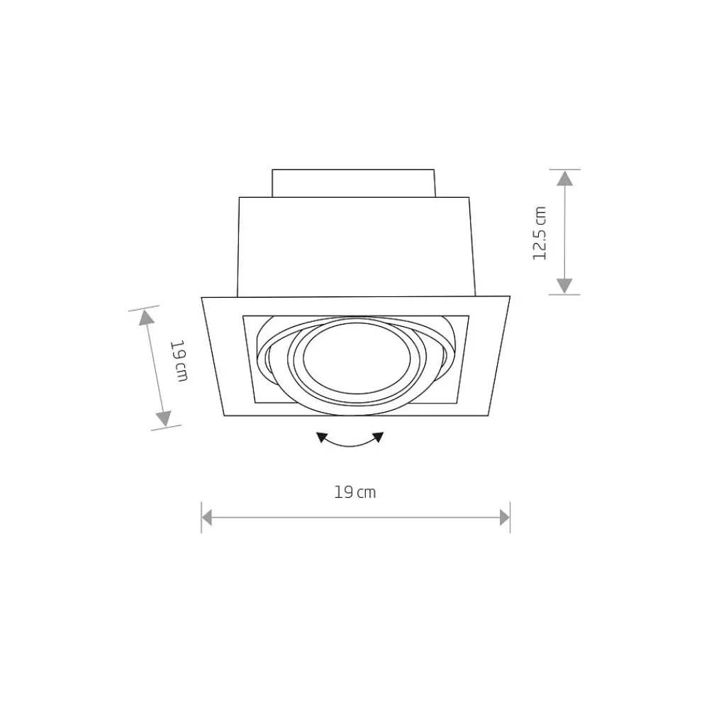 Oprawa Podtynkowa DOWNLIGHT Czarny 1xGU10 ES111 * Nowodvorski Hot