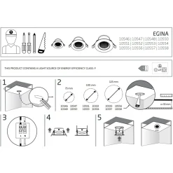 Oprawa Podtynkowa EGINA Czarny LED 5W IP20 3000K * Nowodvorski Best