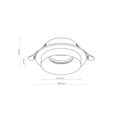 Oprawa Podtynkowa JET Biały 1xGU10 * TK Lighting Online