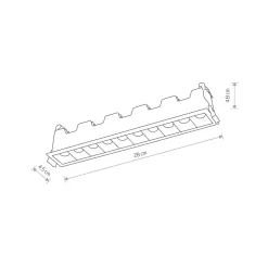 Oprawa Podtynkowa MINI Biały 20W RECESSED 3000K * Nowodvorski Online