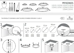 Oprawa Podtynkowa MYKONOS Biały 15W 4000K IP20 * Nowodvorski Hot
