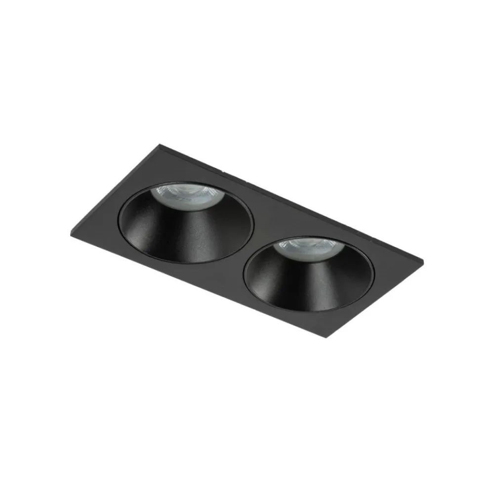 Oprawa podtynkowa PRISMA DUO czarna 2xGU10 * TK Lighting Discount
