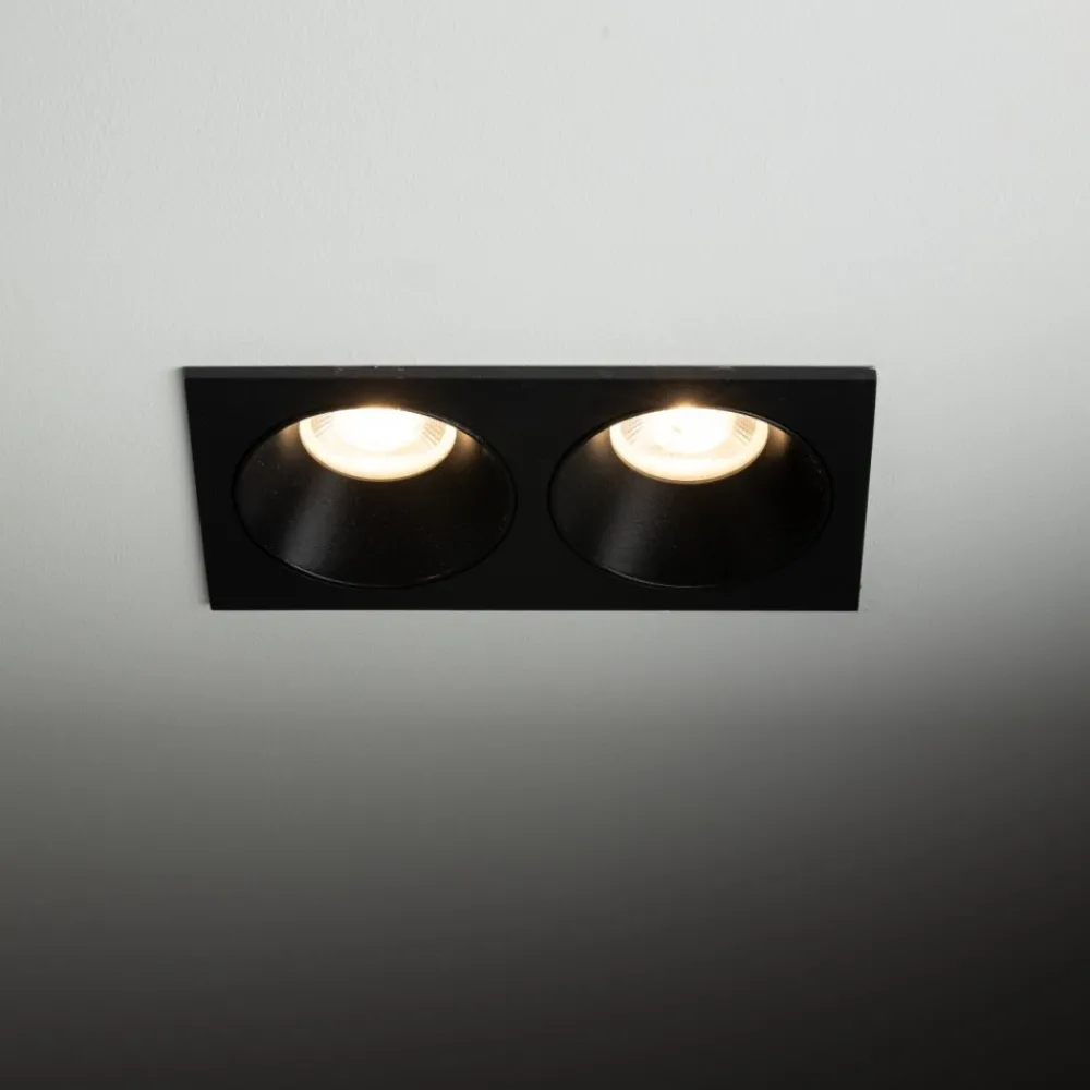Oprawa podtynkowa PRISMA DUO czarna 2xGU10 * TK Lighting Discount