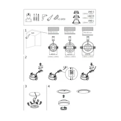 Oprawa Podtynkowa UNO M Czarny 1xGX53 IP20 * Nowodvorski Sale