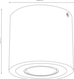 Oprawa Punktowa DOWNLIGHT WOOD Brązowy 1xGU10 * Luminex