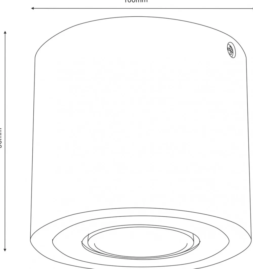 Oprawa Punktowa DOWNLIGHT WOOD Brązowy 1xGU10 * Luminex