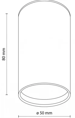 Oprawa Sufitowa TOP Biały 1xGU10 8cm * TK Lighting Outlet