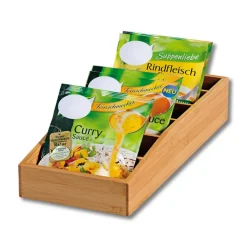 Organizer bambusowy na przyprawy 15x35xh10 cm