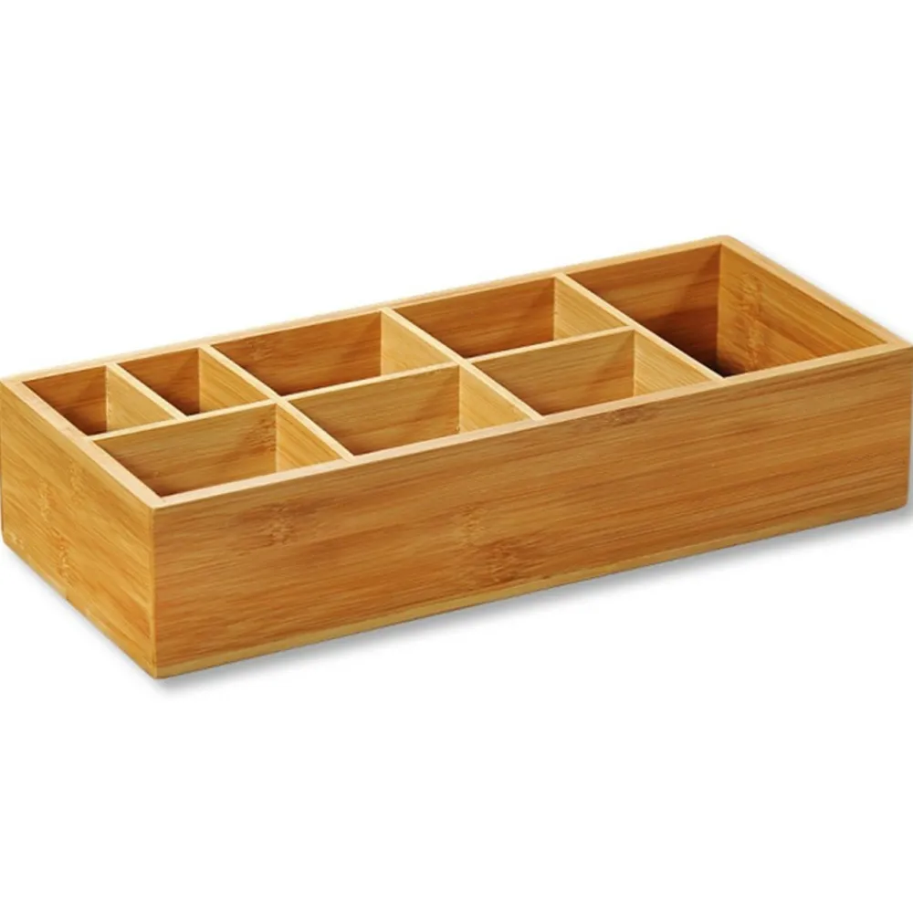 Organizer bambusowy z przegródkami 36x15xh7,5 cm * Kesper