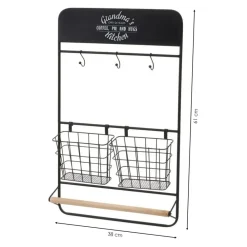 Organizer ścienny kuchenny Loft 61 cm * HowHomely New