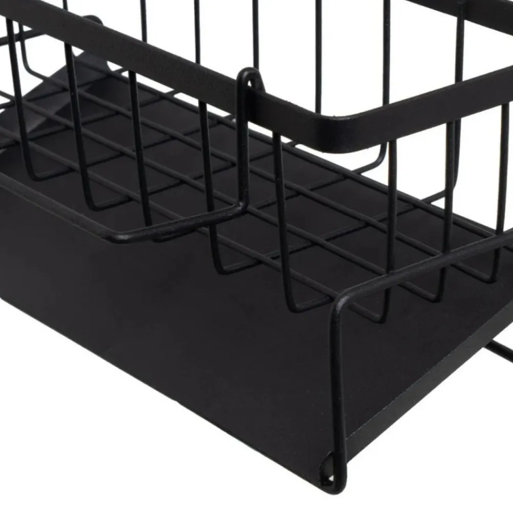 Organizer kuchenny do zlewu czarny 23x9x10 cm * HowHomely Best