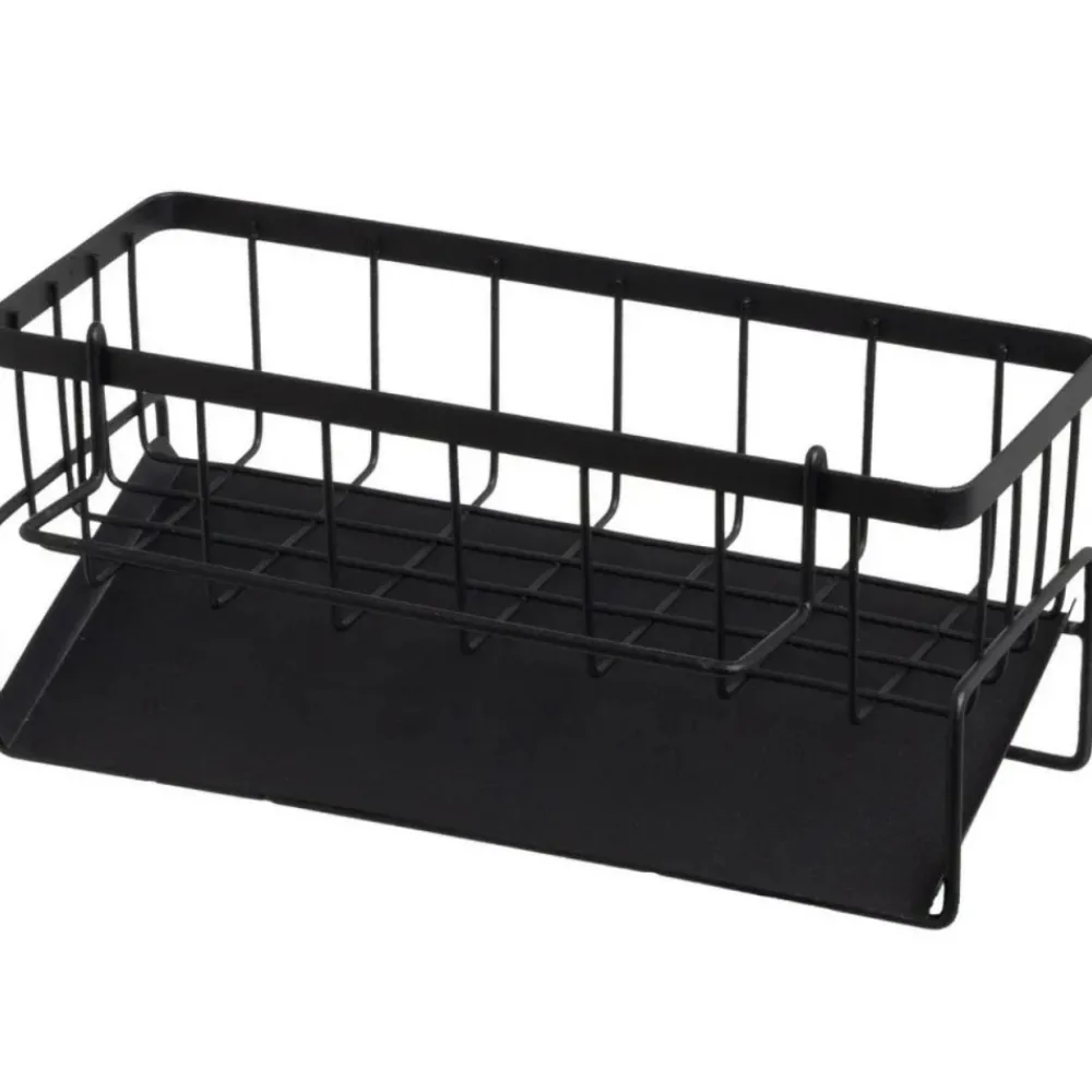 Organizer kuchenny do zlewu czarny 23x9x10 cm * HowHomely Best