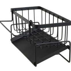 Organizer kuchenny do zlewu czarny 23x9x10 cm * HowHomely Best