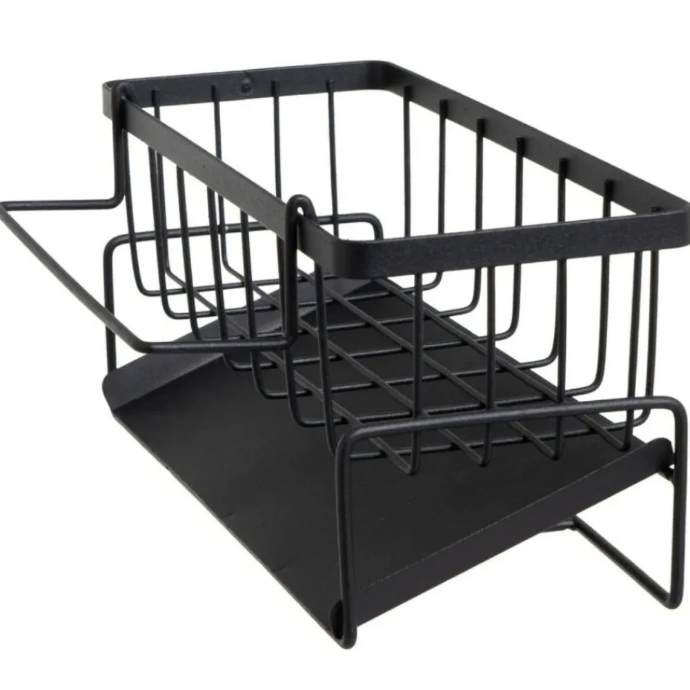 Organizer kuchenny do zlewu czarny 23x9x10 cm * HowHomely Best