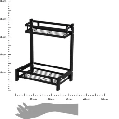 Organizer kuchenny na przyprawy 2-poziomowy 30x22xh40 cm * HowHomely Online