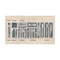 Organizer na sztućce 3 przegrody 40x32cm * 5five Simply Smart Clearance