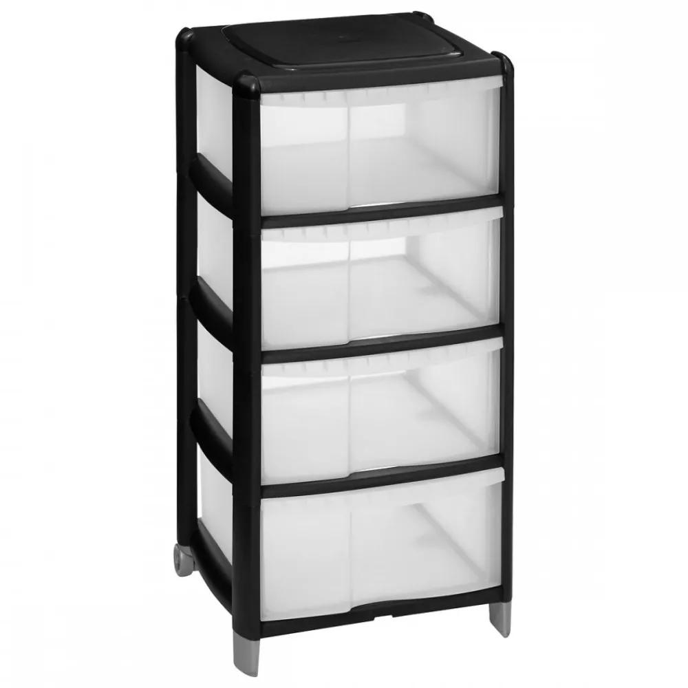 Organizer z 4 szufladami czarny 85 cm * 5five Simply Smart Best