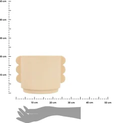 Osłonka ceramiczna 18 cm Hind beż