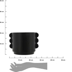 Osłonka ceramiczna 18 cm Hind czarna