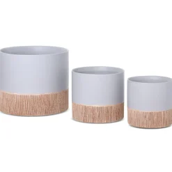 Osłonka ceramiczna MILI2 szara 18 cm * EUROFIRANY B.B. Choczyńscy Sp.J. Outlet