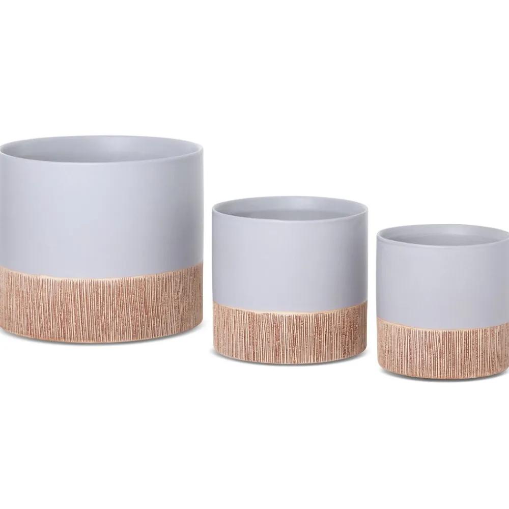 Osłonka ceramiczna MILI2 szara 18 cm * EUROFIRANY B.B. Choczyńscy Sp.J. Outlet