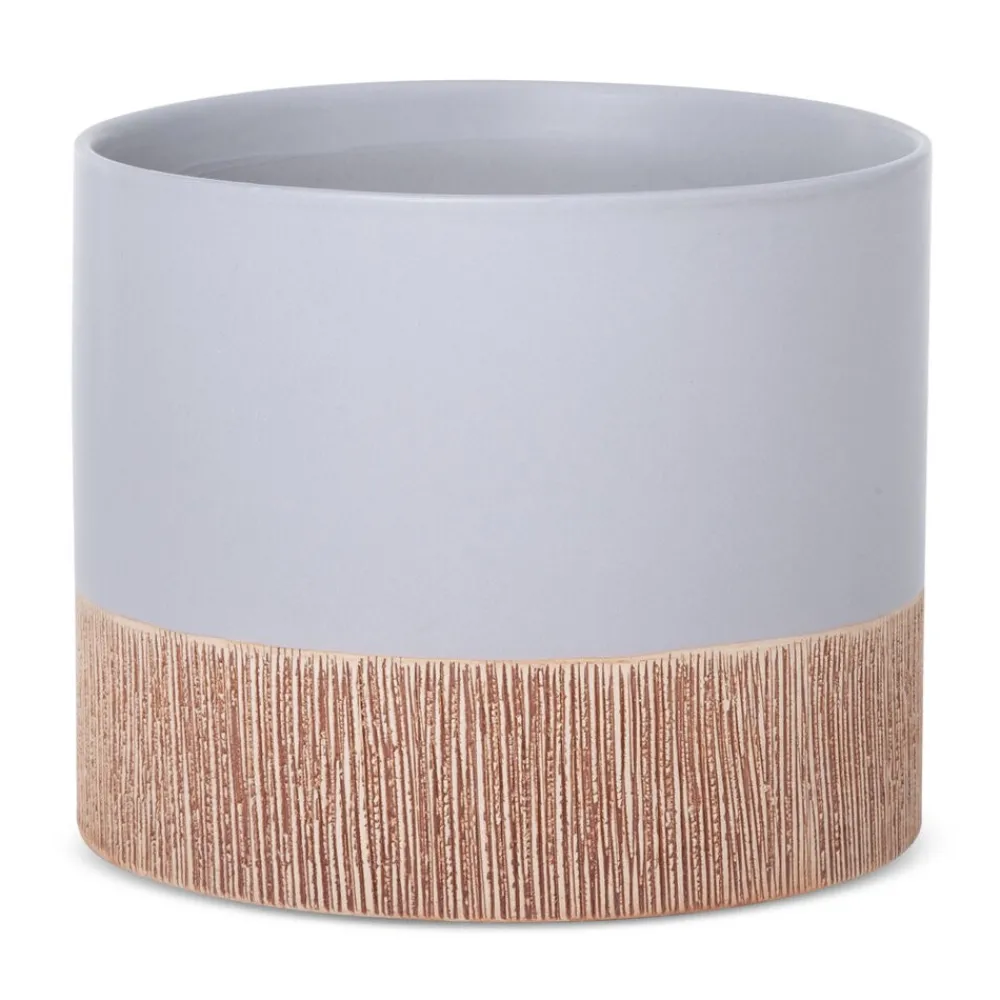 Osłonka ceramiczna MILI2 szara 18 cm * EUROFIRANY B.B. Choczyńscy Sp.J. Outlet