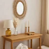 Owalne lustro Irma 43x57 cm rattan * Atmosphera Discount
