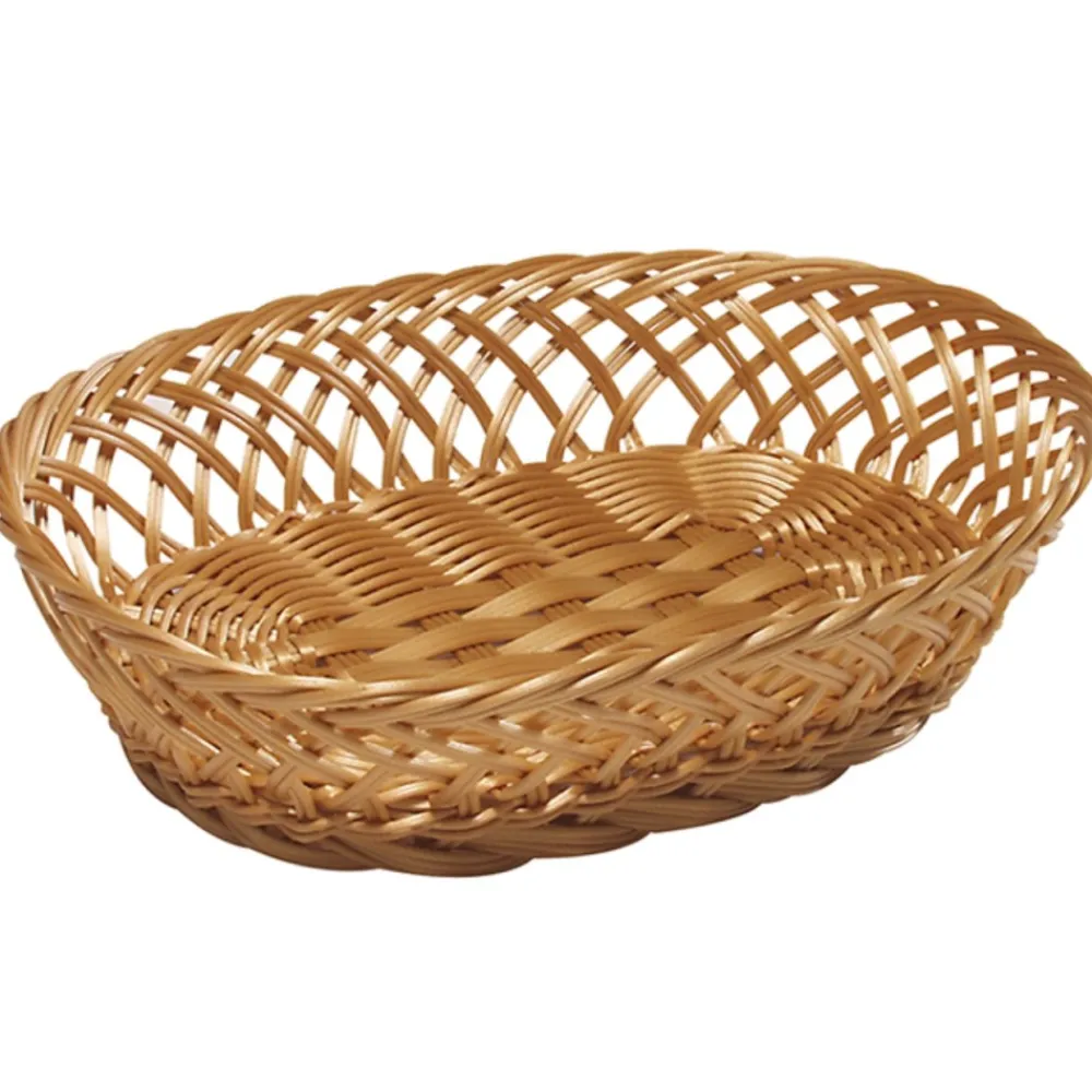 Owalny pleciony koszyk na pieczywo i owoce 31x23,5 cm * Kesper Hot