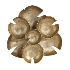 Ozdoba ścienna złota liście lotosu * H&S Decoration Sale