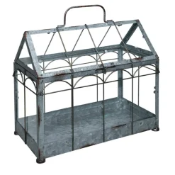 Ozdobna szklarenka metalowa 33x36 cm * Esschert Design Clearance