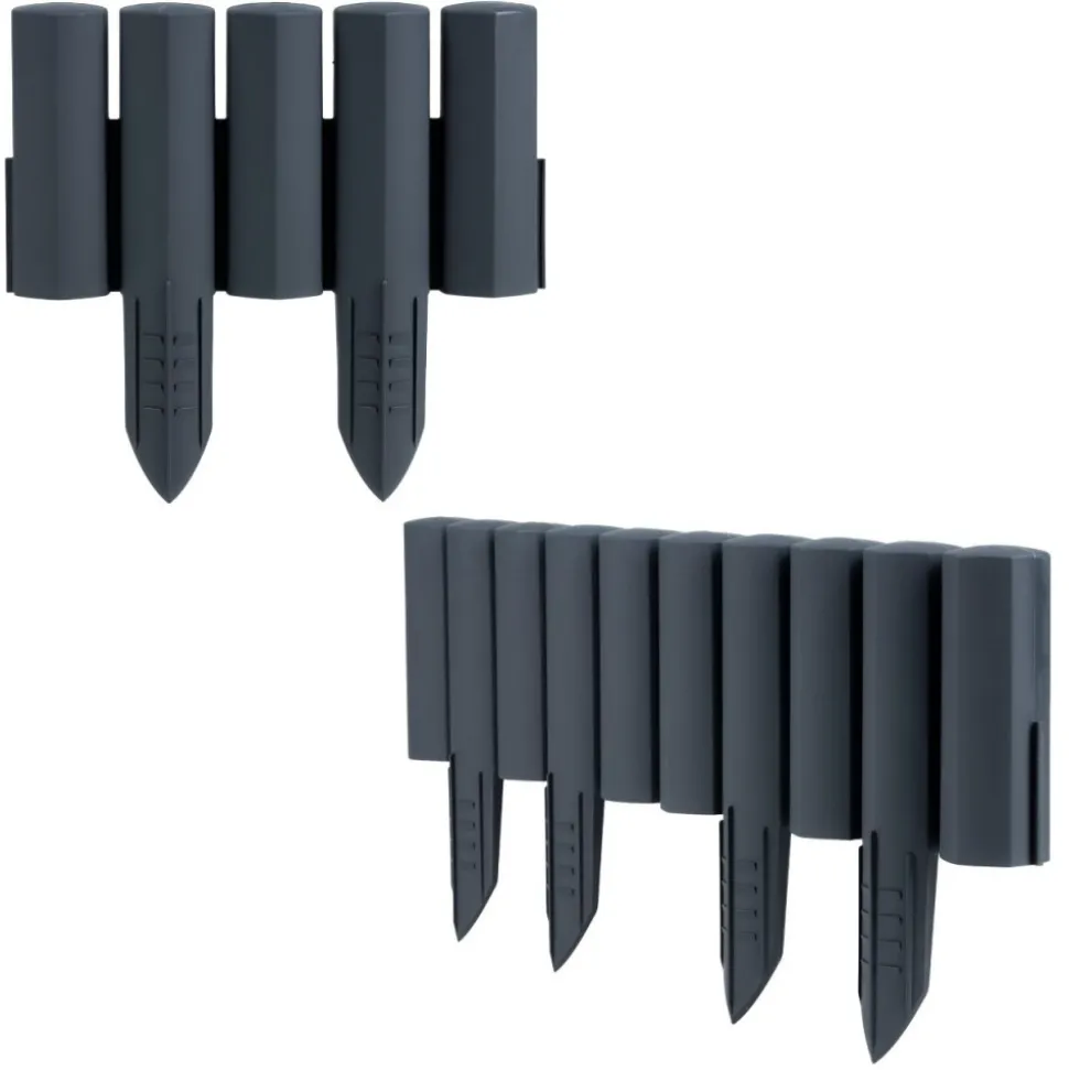 Palisada ogrodowa Garden Frame 2,2 m antracyt zestaw 8 szt