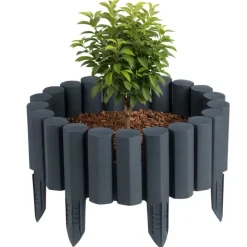 Palisada ogrodowa Garden Frame 2,2 m antracyt zestaw 8 szt