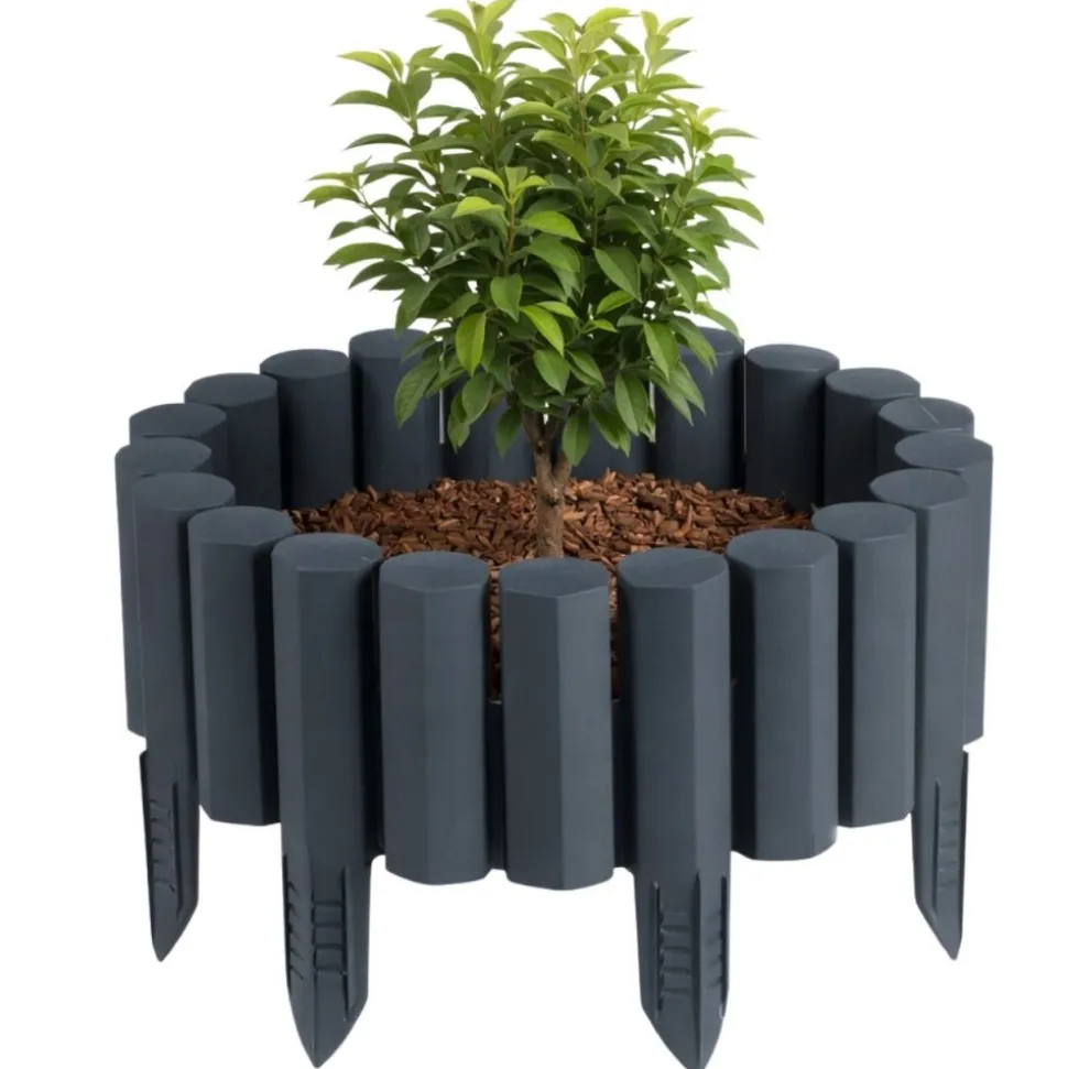 Palisada ogrodowa Garden Frame 2,2 m antracyt zestaw 8 szt
