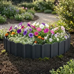 Palisada ogrodowa Garden Linea antracyt 78,5x0,8xh10,5 cm