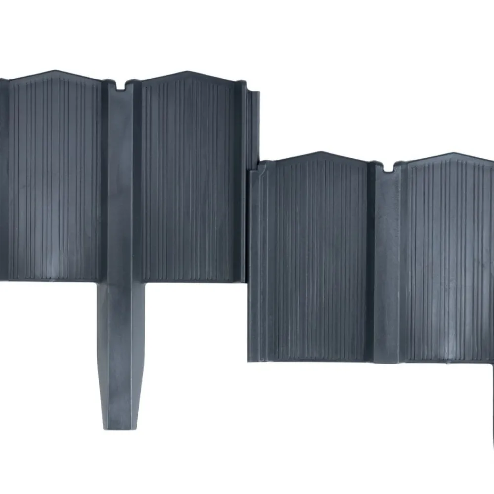 Palisada ogrodowa Garden Linea antracyt 3,9 m zestaw 5 szt * HowHomely Discount
