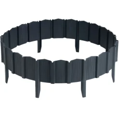 Palisada ogrodowa Garden Linea antracyt 3,9 m zestaw 5 szt * HowHomely Discount