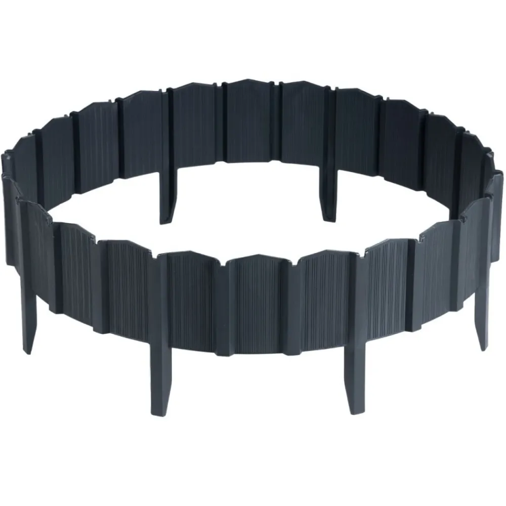 Palisada ogrodowa Garden Linea antracyt 3,9 m zestaw 5 szt * HowHomely Discount