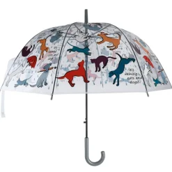 Parasolka transparentna „It’s raining cats and dogs” 86,5 cm