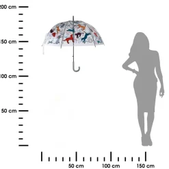 Parasolka transparentna „It’s raining cats and dogs” 86,5 cm