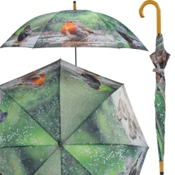 Parasolka z nadrukiem europejskich ptaków 119,5 cm
