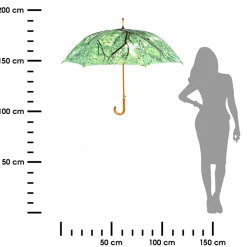 Parasolka z nadrukiem liści - korona drzewa 120 cm