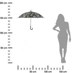 Parasolka czarna w gwiazdki 87,5 cm * Esschert Design Hot