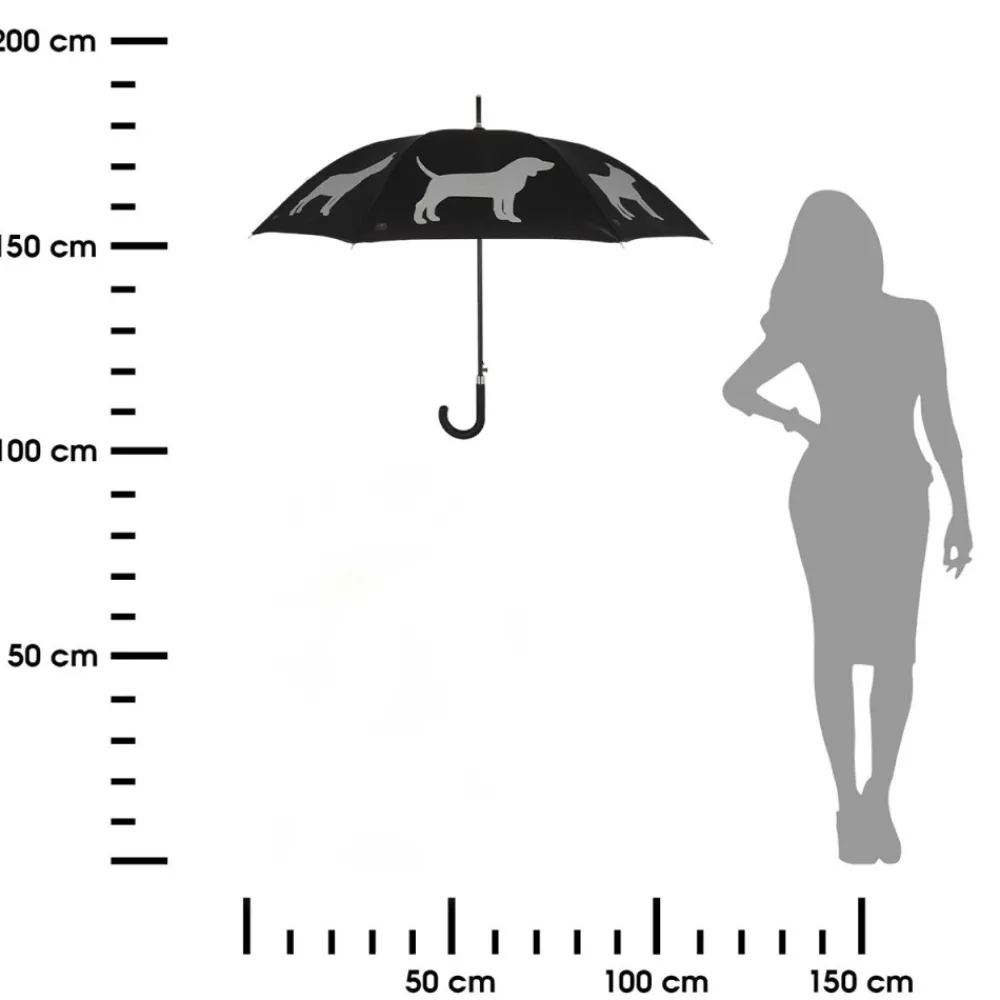 Parasolka z odblaskowym motywem psa 104 cm * Esschert Design Best
